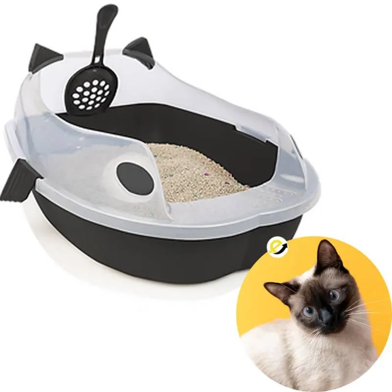 Arenero Para Gato Con Pala Diseño Gato Semicerrado Original
