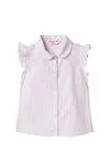 Blusa Alicia rayas manga corta para bebé niña