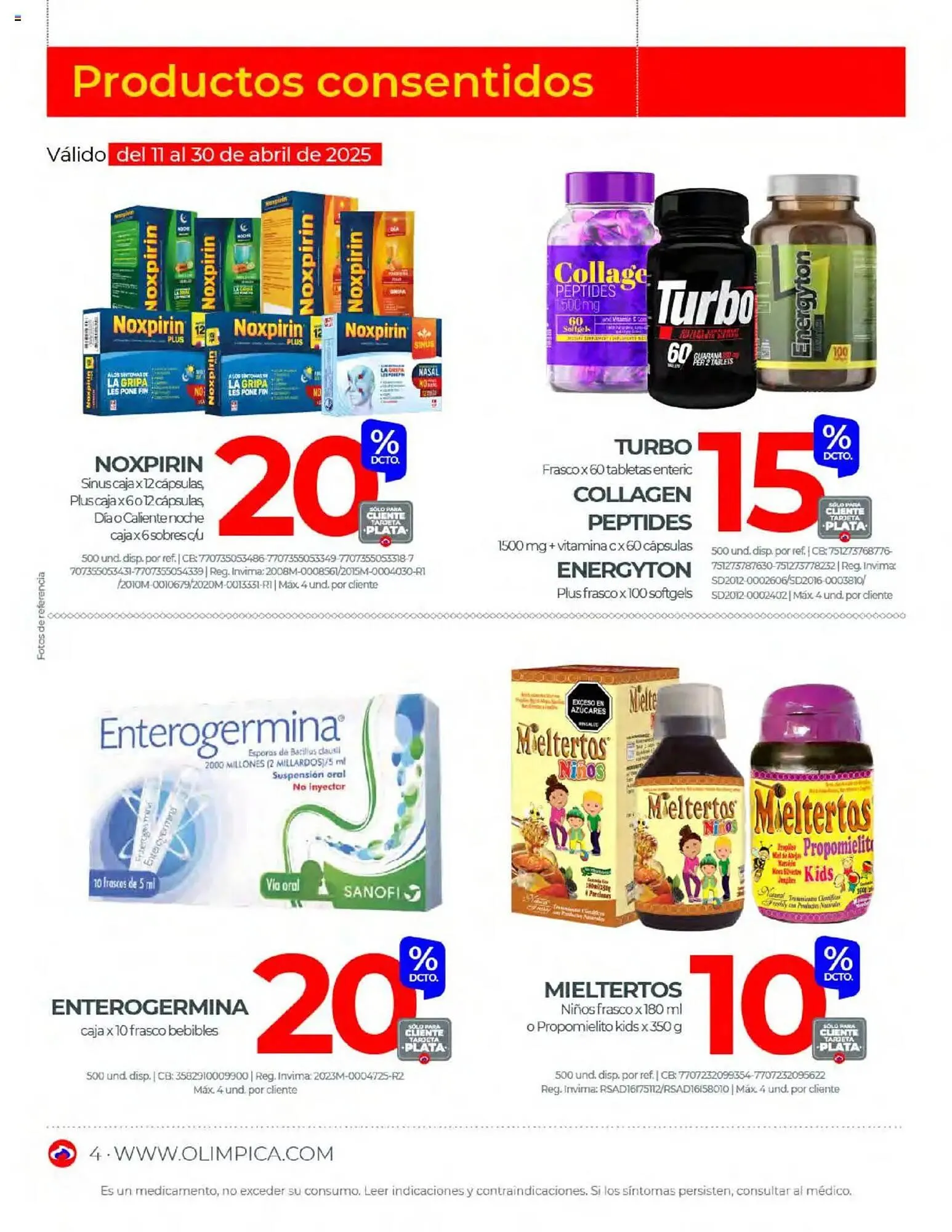 Catalogo de Catálogo Olímpica 6 de abril al 30 de abril 2025 - Pag 4