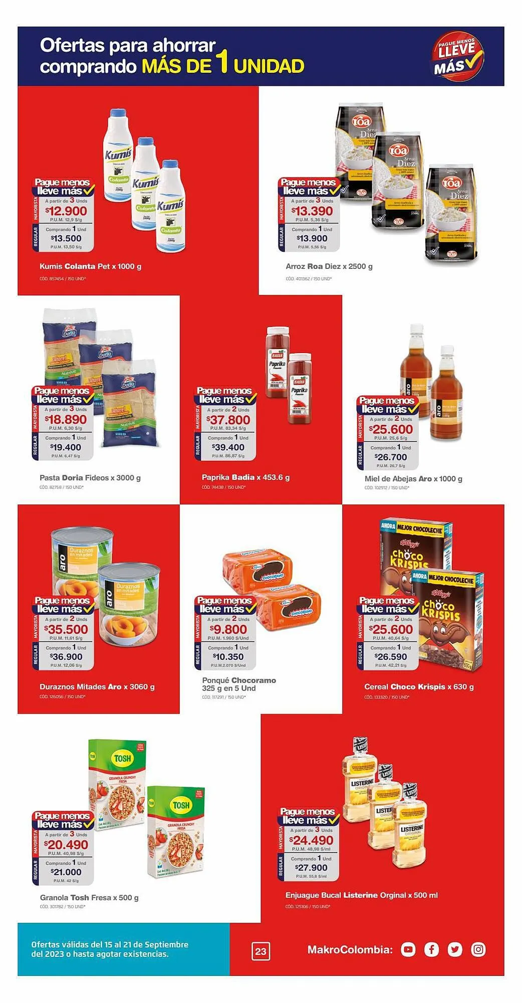 Catalogo de Catálogo Makro 15 de septiembre al 21 de septiembre 2023 - Pag 23