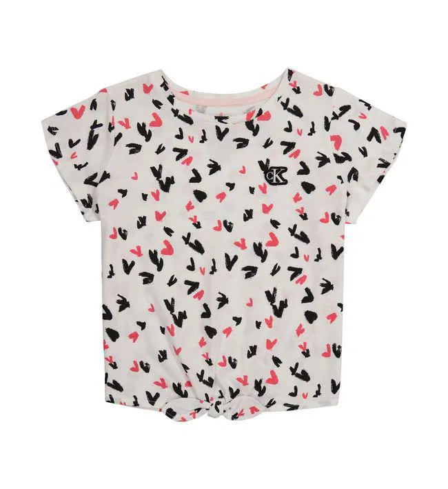 Camiseta Manga Corta Niña Blanco Calvin Klein