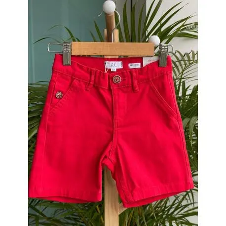 BERMUDA ZIPPY REF 215-9918ZT ROJO