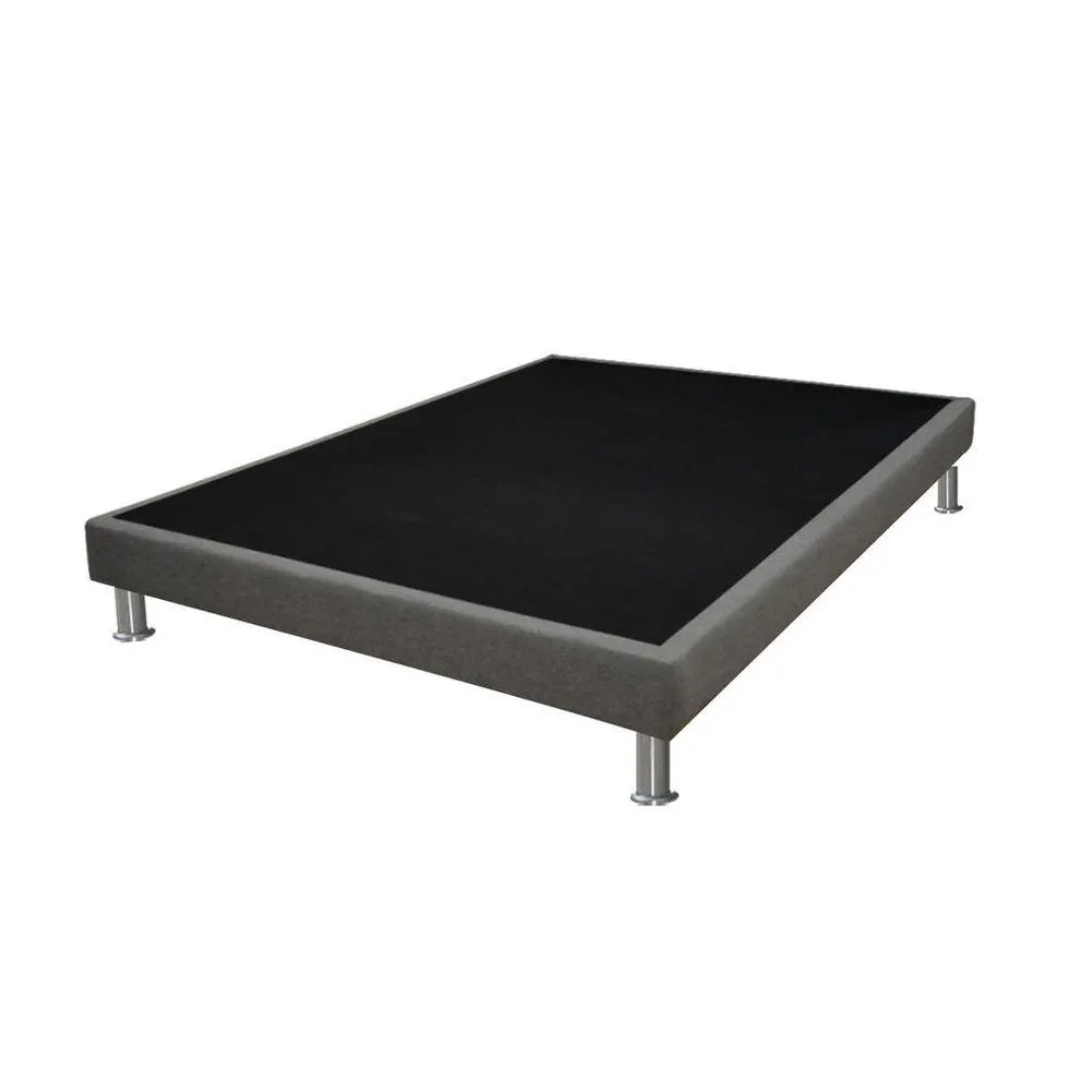 Combo Colchón New Healthy+ Base Milan Gris + Almohadas Doble