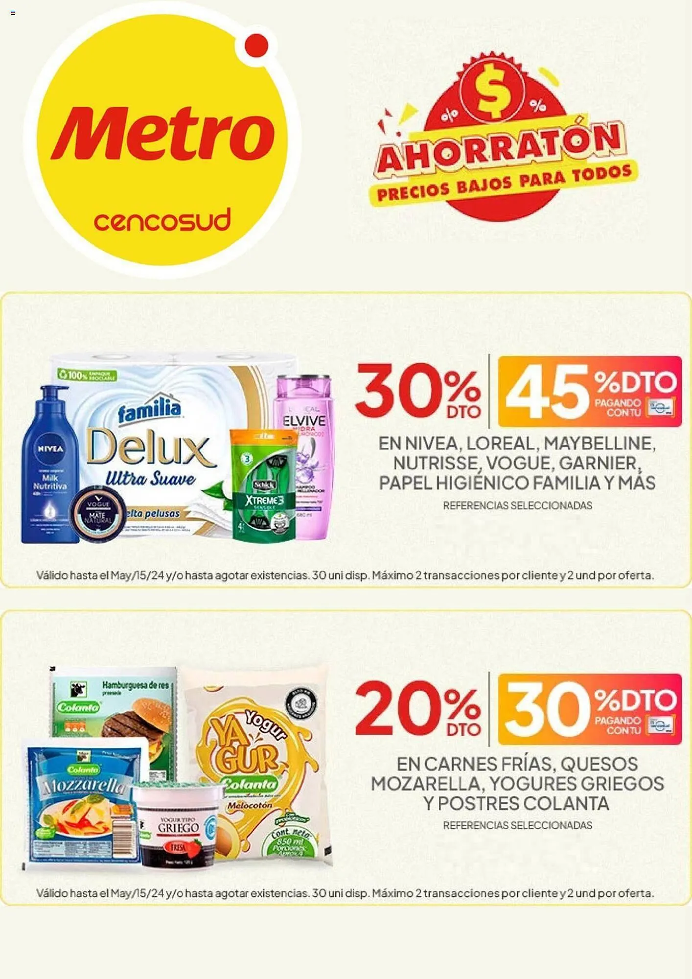 Catalogo de Catálogo Metro 14 de mayo al 15 de mayo 2024 - Pag 1