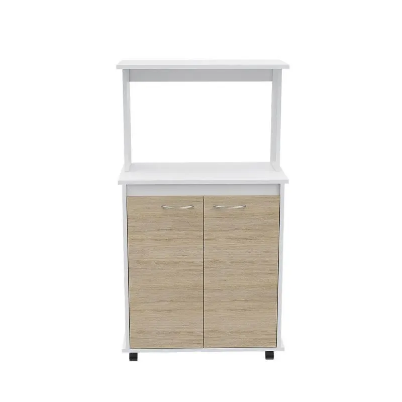 Mueble Microondas Montello Blanco/Rovere
