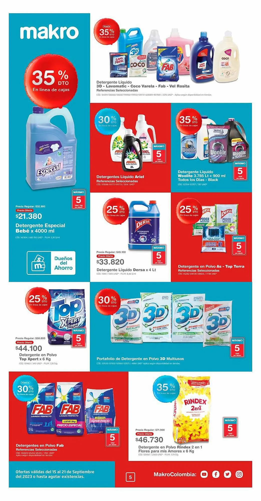 Catalogo de Catálogo Makro 15 de septiembre al 21 de septiembre 2023 - Pag 5