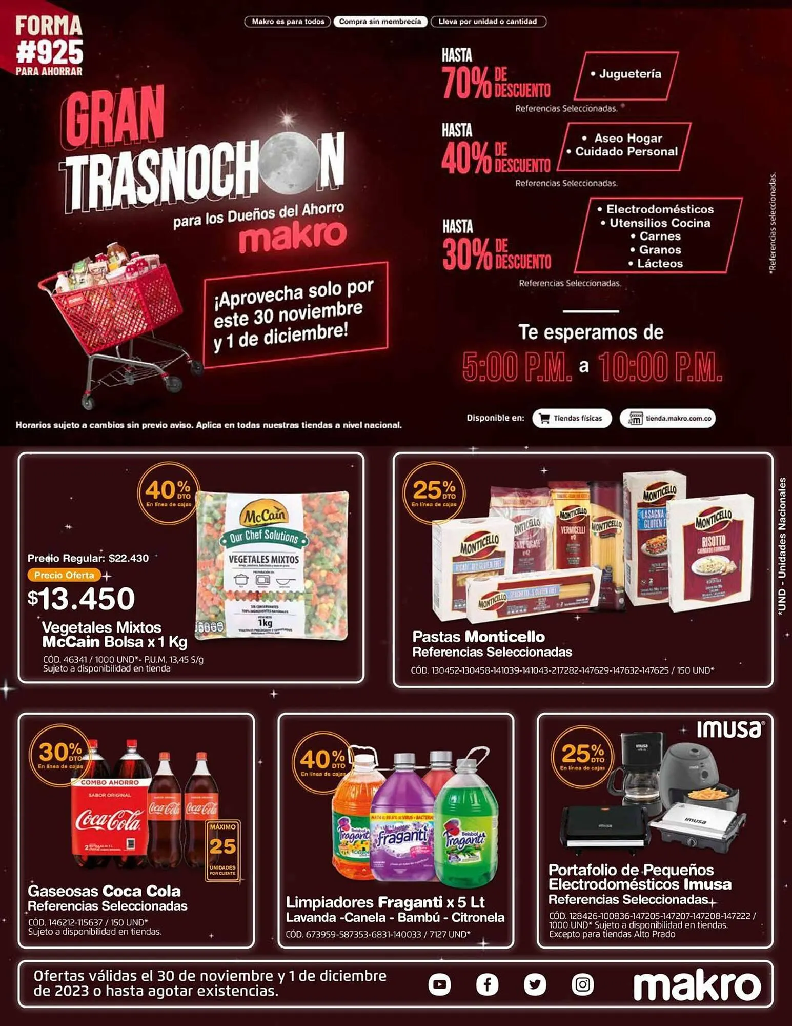 Catalogo de Catálogo Makro 30 de noviembre al 1 de diciembre 2023 - Pag 1