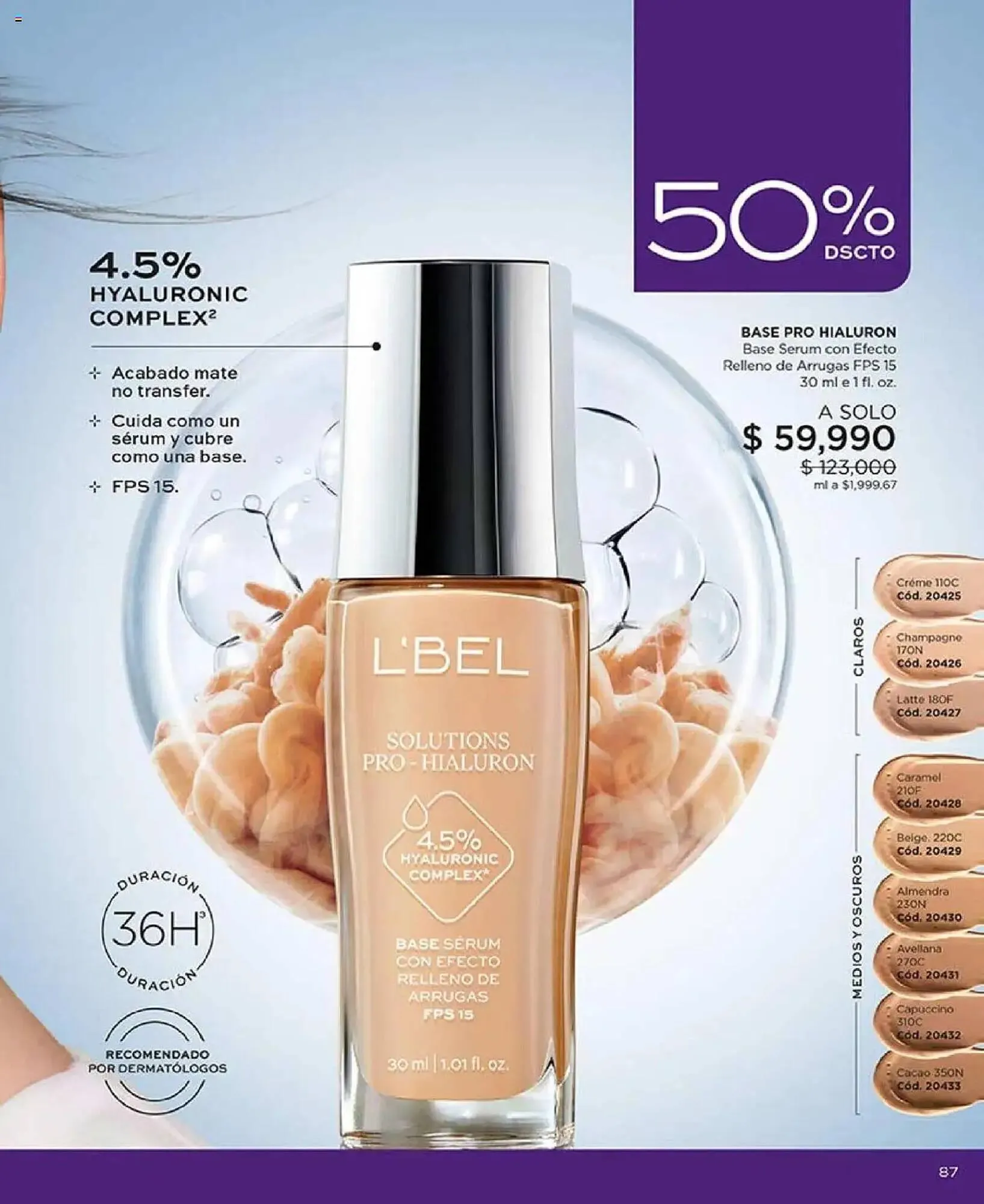 Catalogo de Catálogo L'bel 29 de julio al 16 de septiembre 2025 - Pag 87