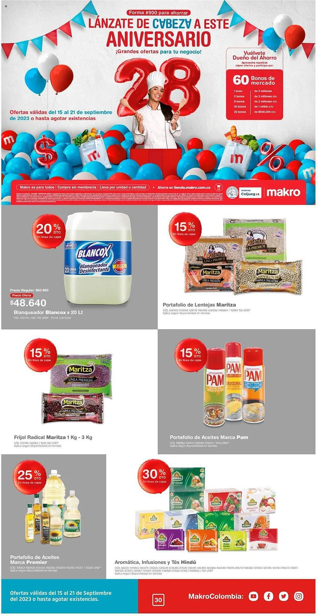 Catalogo de Catálogo Makro 15 de septiembre al 21 de septiembre 2023 - Pag 1