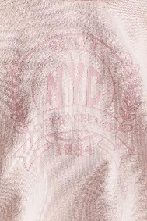 Hoodie y motivo estampado