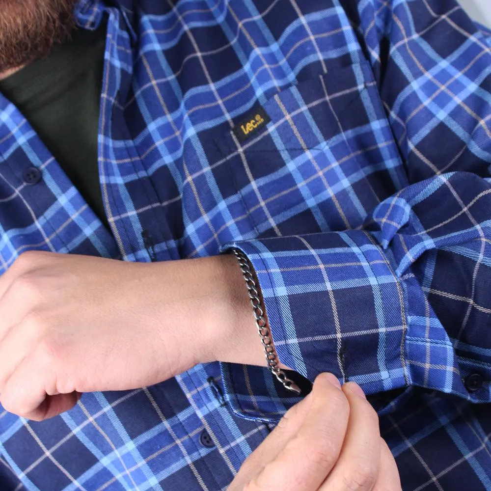 Camisa Leñadora para Hombres Lec Lee - Azul