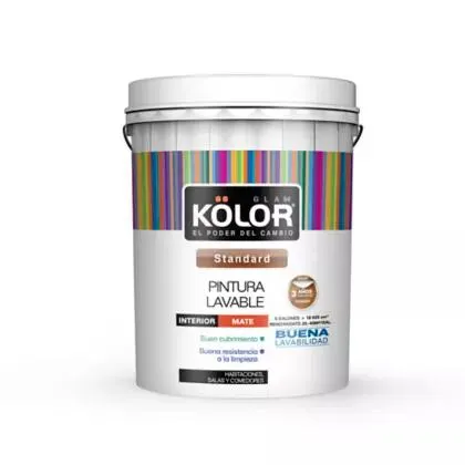 Pintura para Interior Blanca Lavable 5 Galones