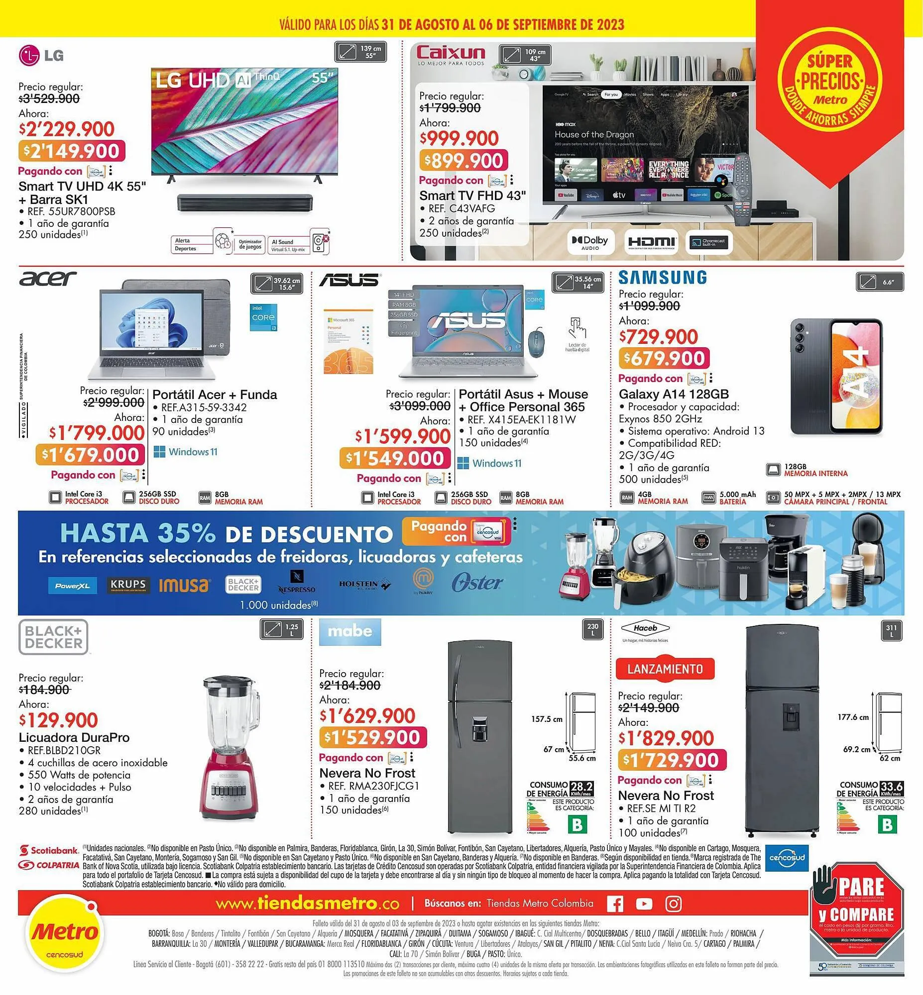 Catalogo de Catálogo Metro 31 de agosto al 3 de septiembre 2023 - Pag 8