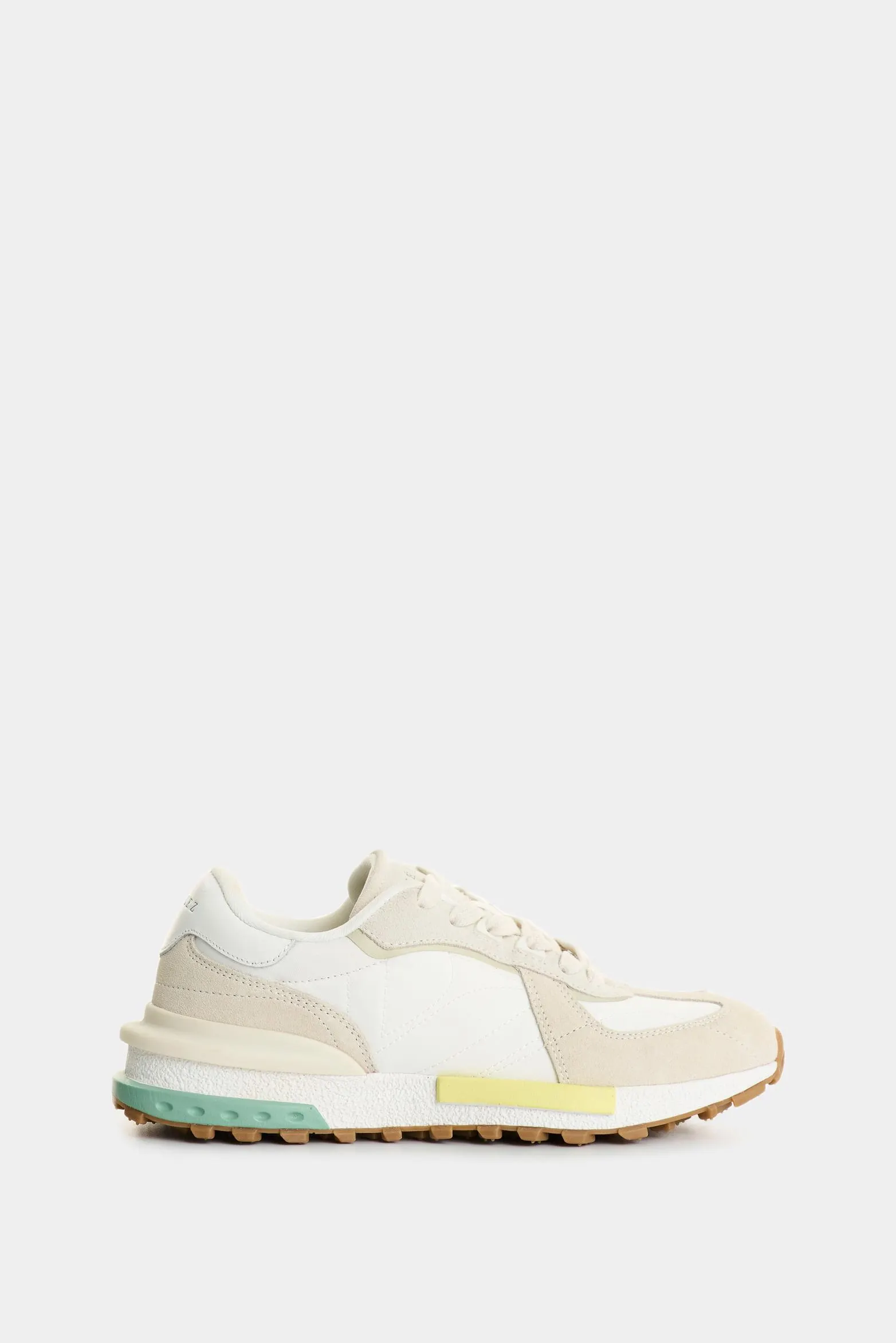 Tenis Phyton de cuero y lona para mujer corte deportivo