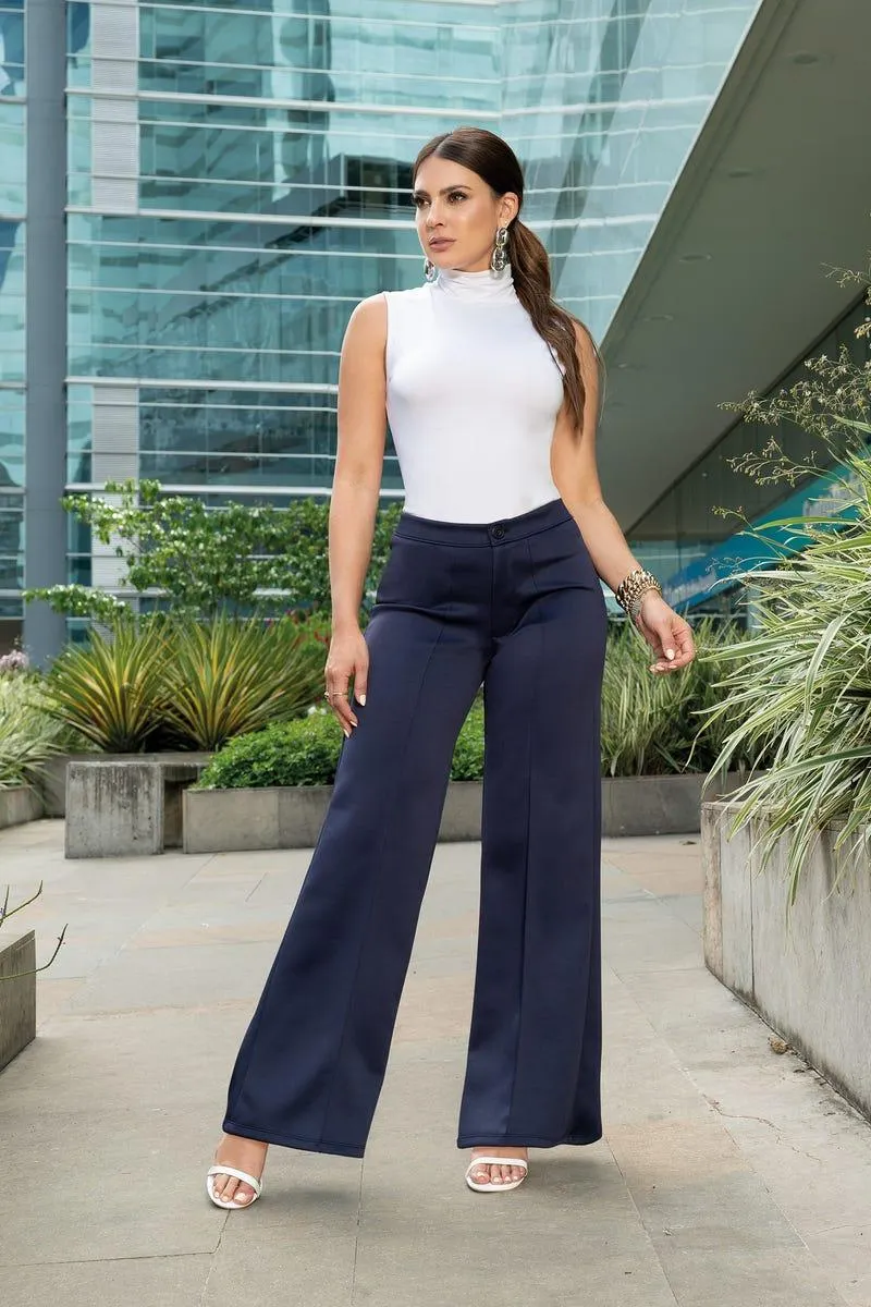 PANTALON BOTA AMPLIA Azul