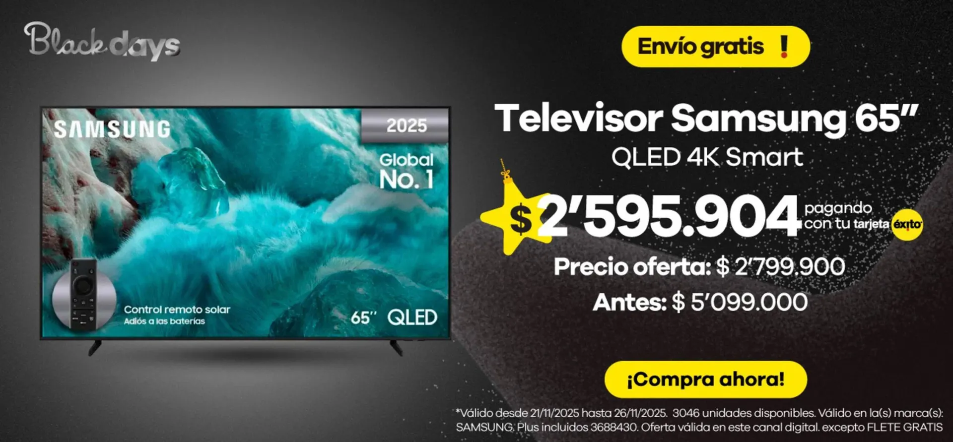 Catalogo de Catálogo Éxito 21 de noviembre al 26 de noviembre 2025 - Pag 1