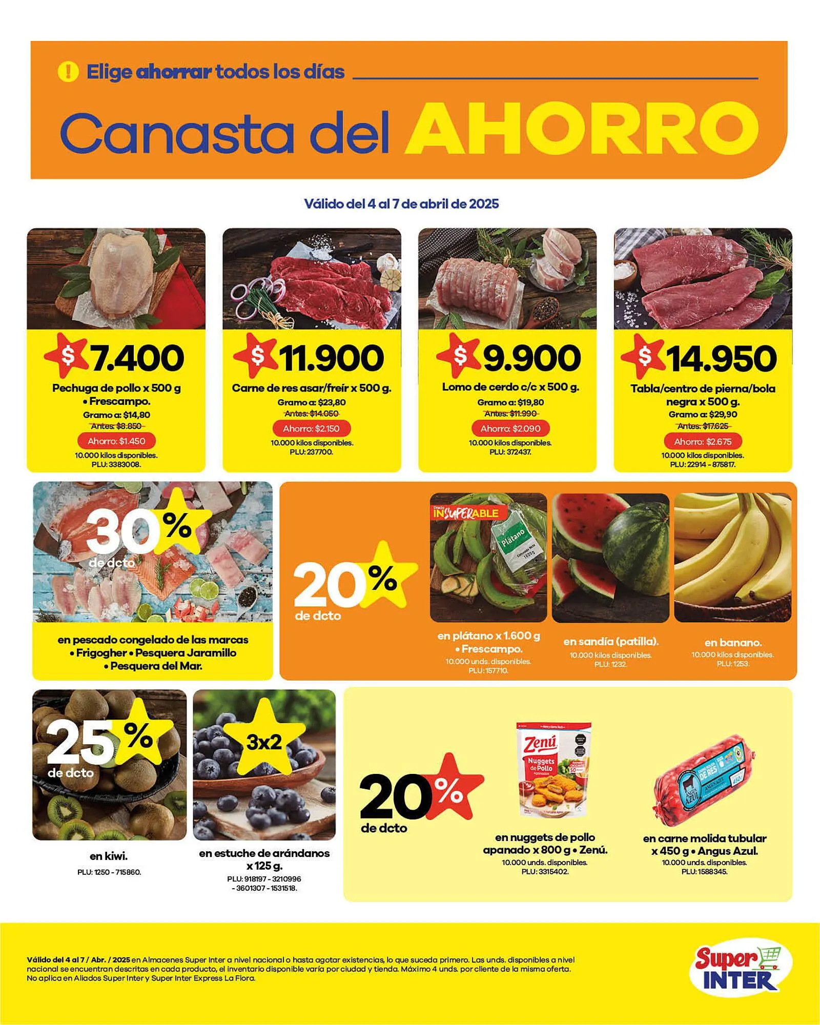 Catalogo de Catálogo Super Inter 4 de abril al 7 de abril 2025 - Pag 1