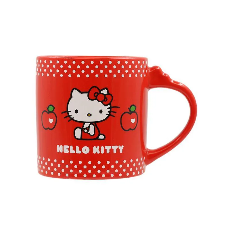 Taza Ceramica de la Colección Hello Kitty Apple Sanrio Roja