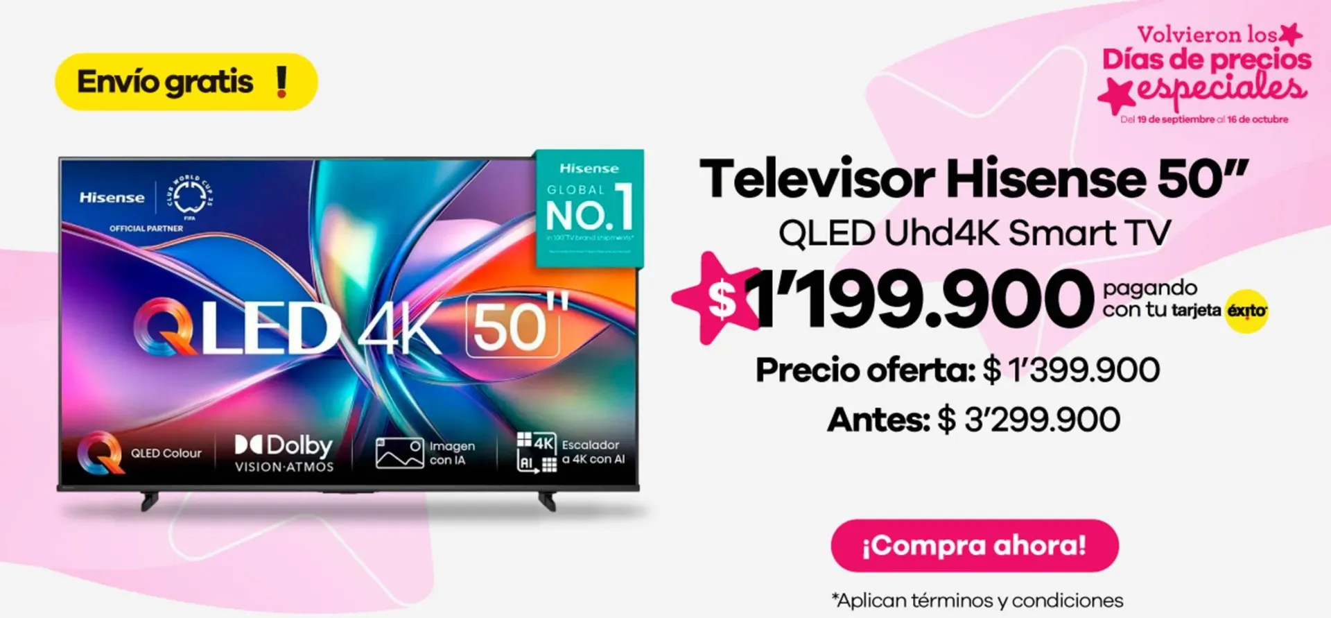 Catalogo de Catálogo Éxito 19 de septiembre al 16 de octubre 2025 - Pag 1