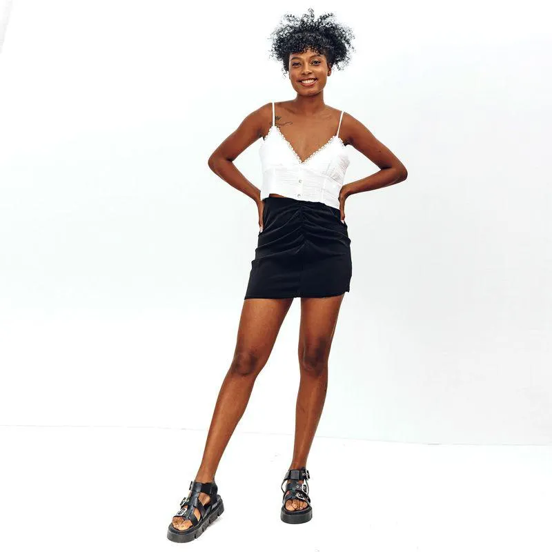 Falda Ajustada Talle Alto Poll