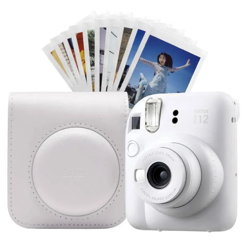 Combo Fujifilm Cámara Instax Mini 12 + Estuche Color