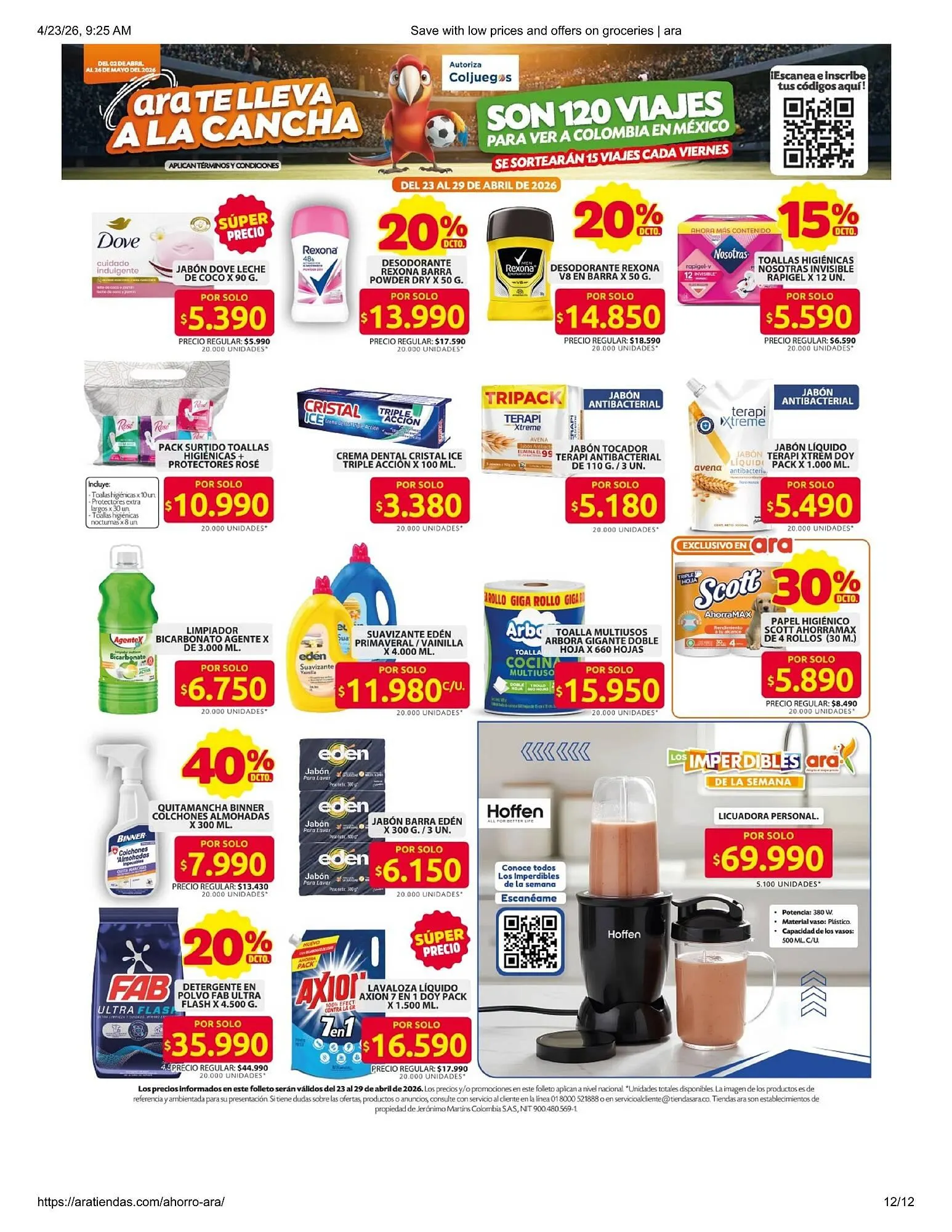 Catalogo de Catálogo Ara 23 de abril al 26 de mayo 2026 - Pag 12