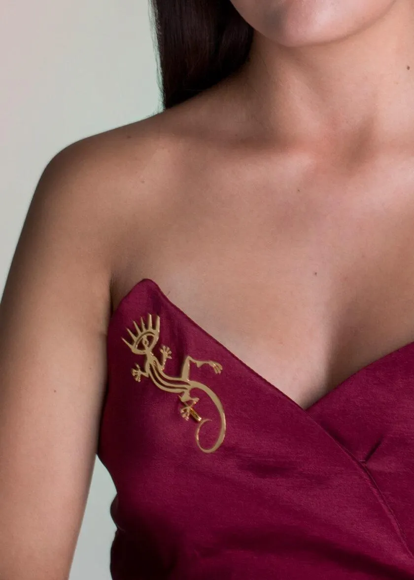 Broche Lagartija Guane