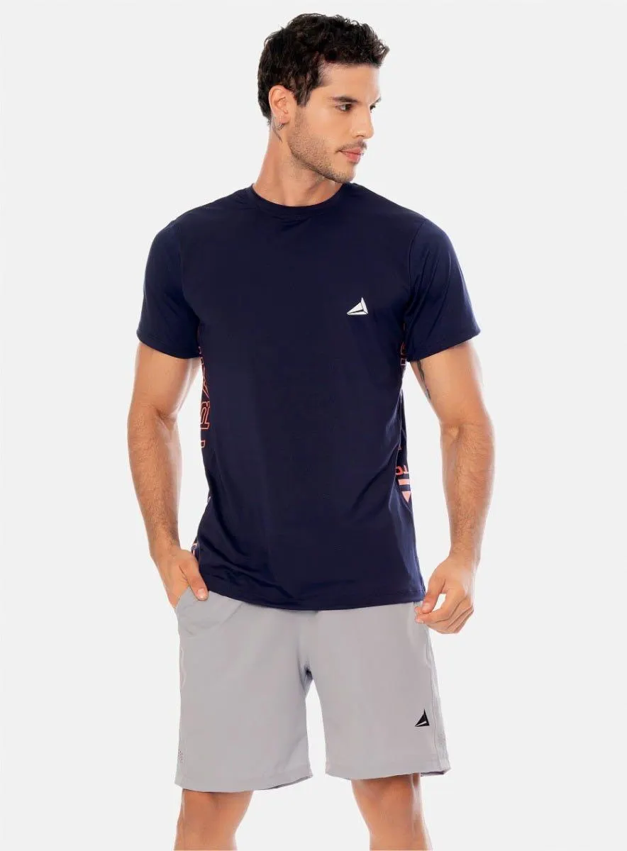 CAMISETA DEPORTIVA HOMBRE CON ESTAMPADO EN LATERALES TALLA S - M - L - XL