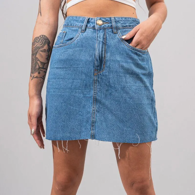 Falda Ajustada Talle Alto York