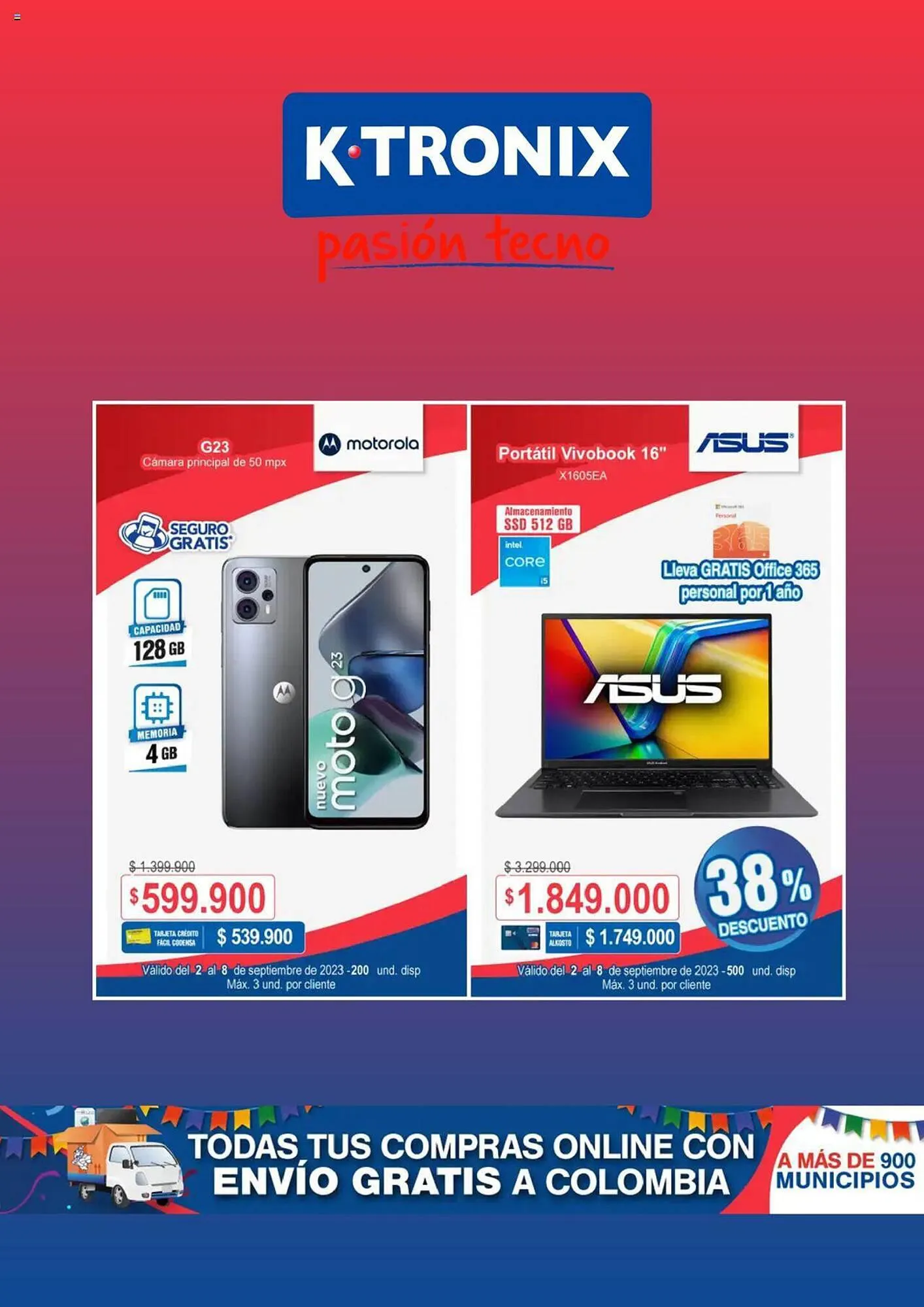 Catalogo de Catálogo Ktronix 2 de septiembre al 8 de septiembre 2023 - Pag 1