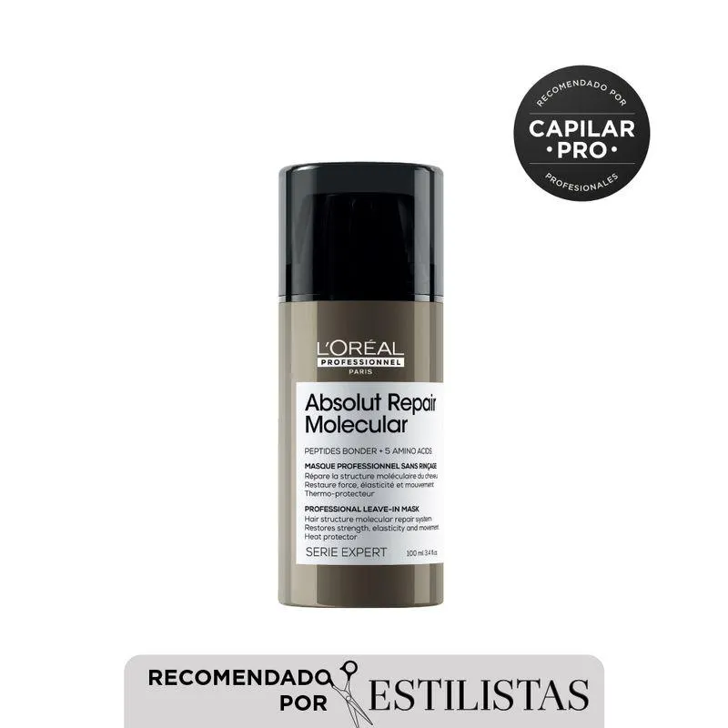 Mascarilla reparadora Leave-in Absolut Repair Molecular - Loreal professionnel