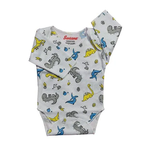 Body Bebé Prematuro Manga Larga Niño