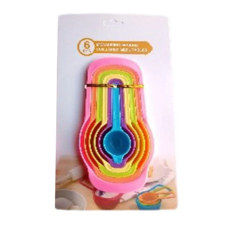 Cucharas De Medicion 6Pzas, Mediano, Rosa