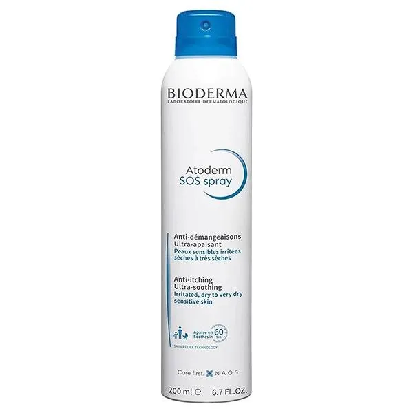 Bioderma Atoderm Sos Spray Ultra Calmante Para Piel Seca A Muy Seca X 200Ml
