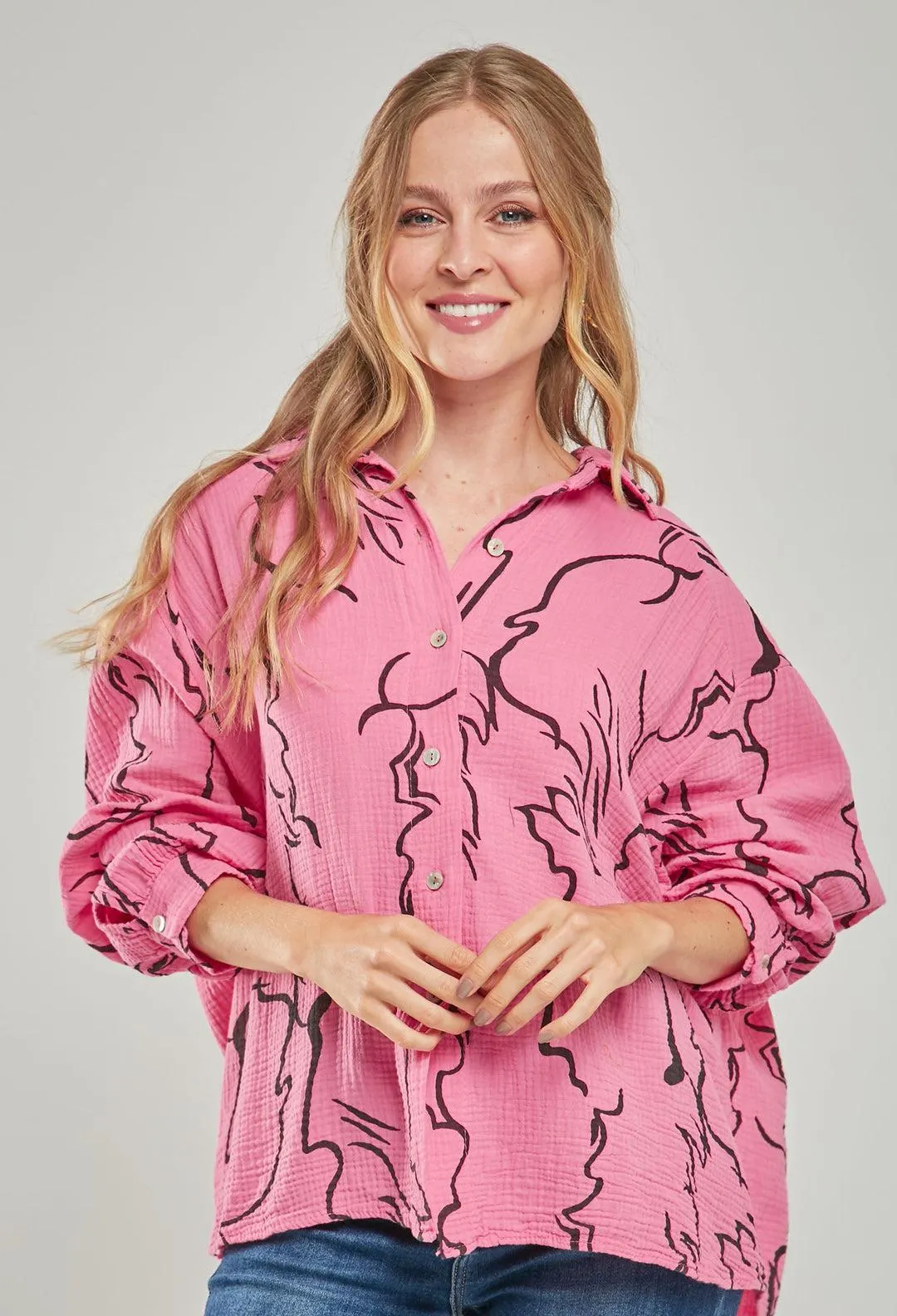 Camisa Estampada Mujer - SALE