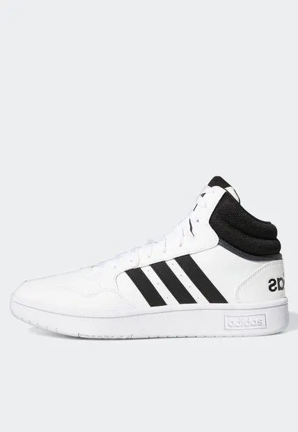 Tenis Lifestyle Blanco-Negro adidas Performance Hoops 3.0 MID