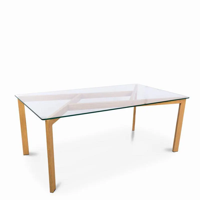 Mesa de centro vidrio 45x110x60 cm