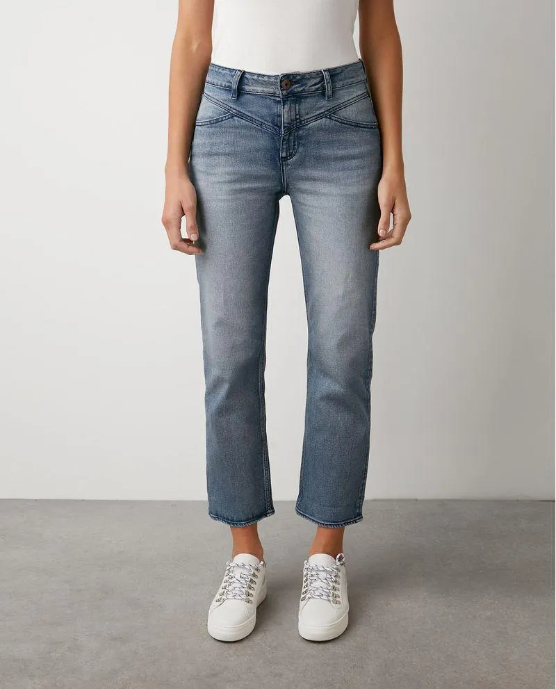 Jean de Mujer High Rise, Cosmo, Bota Skinny - Azul Claro Blue Mind