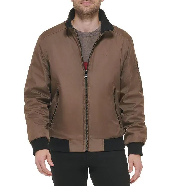 Chaqueta Con Cierre Hombre Chocolate Calvin Klein