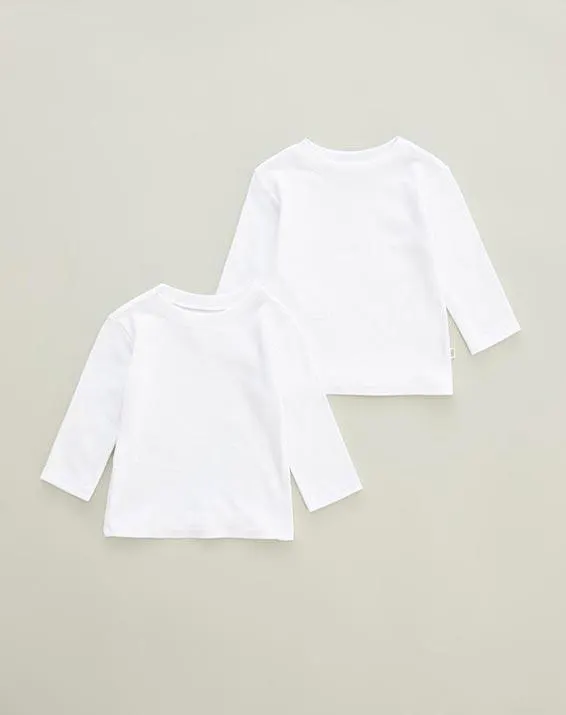 2 camisetas rayo blanca 6-9m