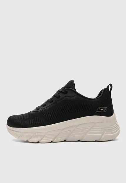 Tenis SKECHERS Bobs Sport B Flex Hi - Flying HI Negro