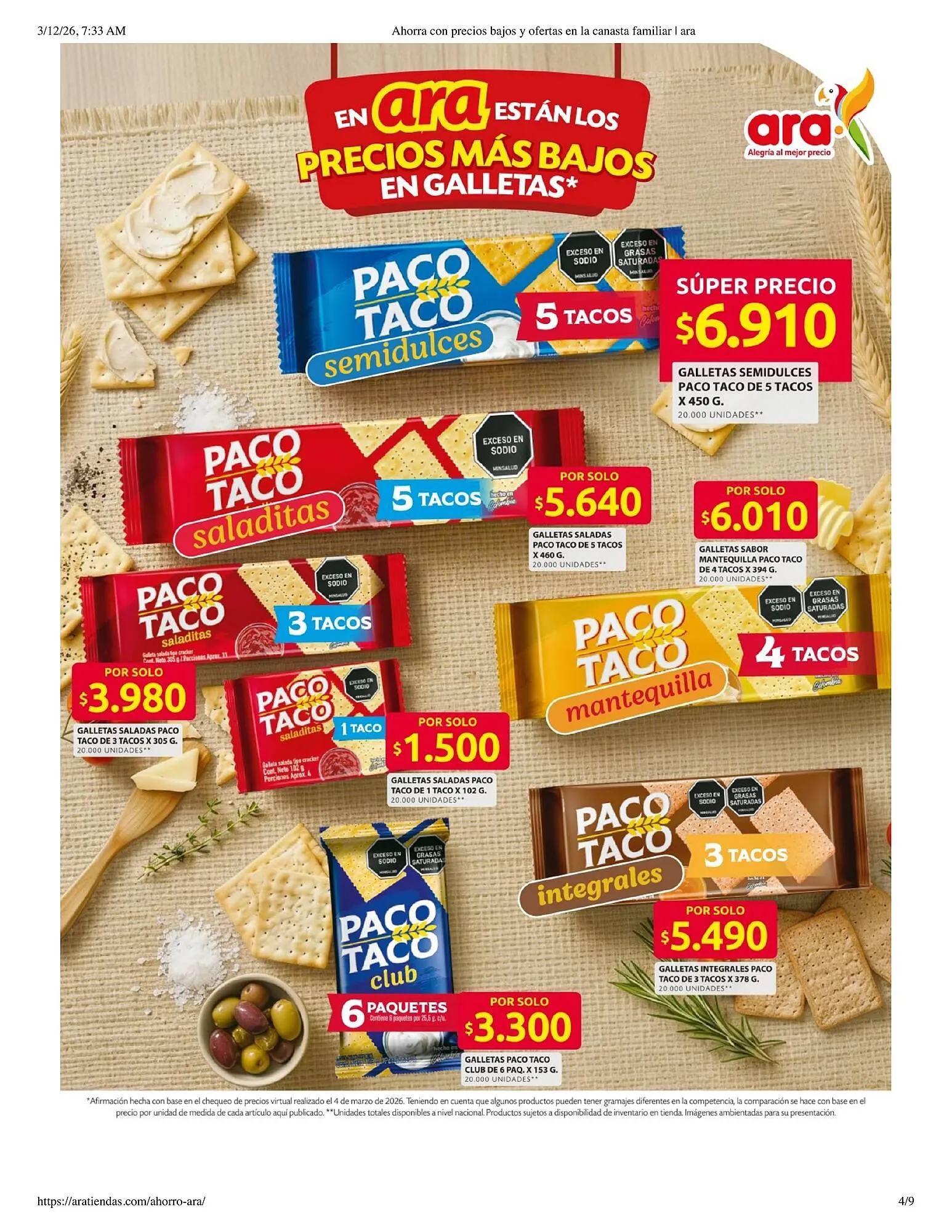 Catalogo de Catálogo Ara 12 de marzo al 18 de marzo 2026 - Pag 4