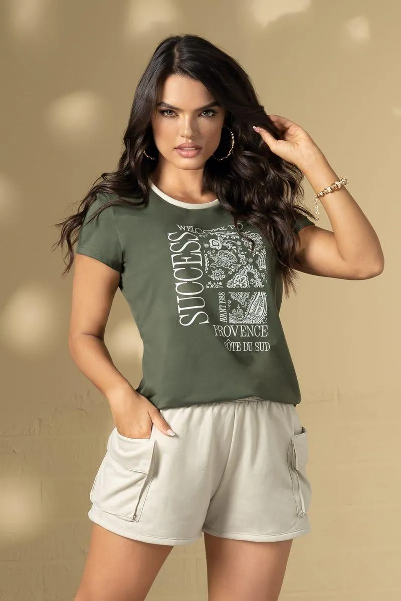 CAMISETA MANGA CORTA Verde