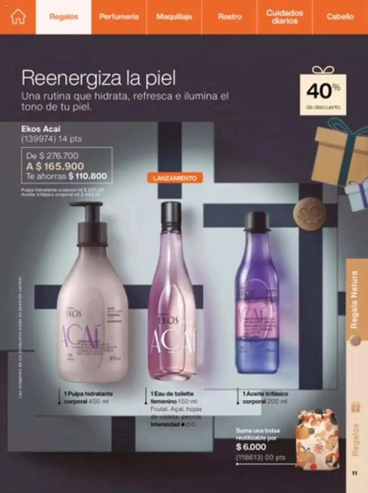 Catalogo de Natura - C14 Nueva Bruma Hidra Fix y Primer Facial FPS 40 1 de octubre al 31 de diciembre 2023 - Pag 11