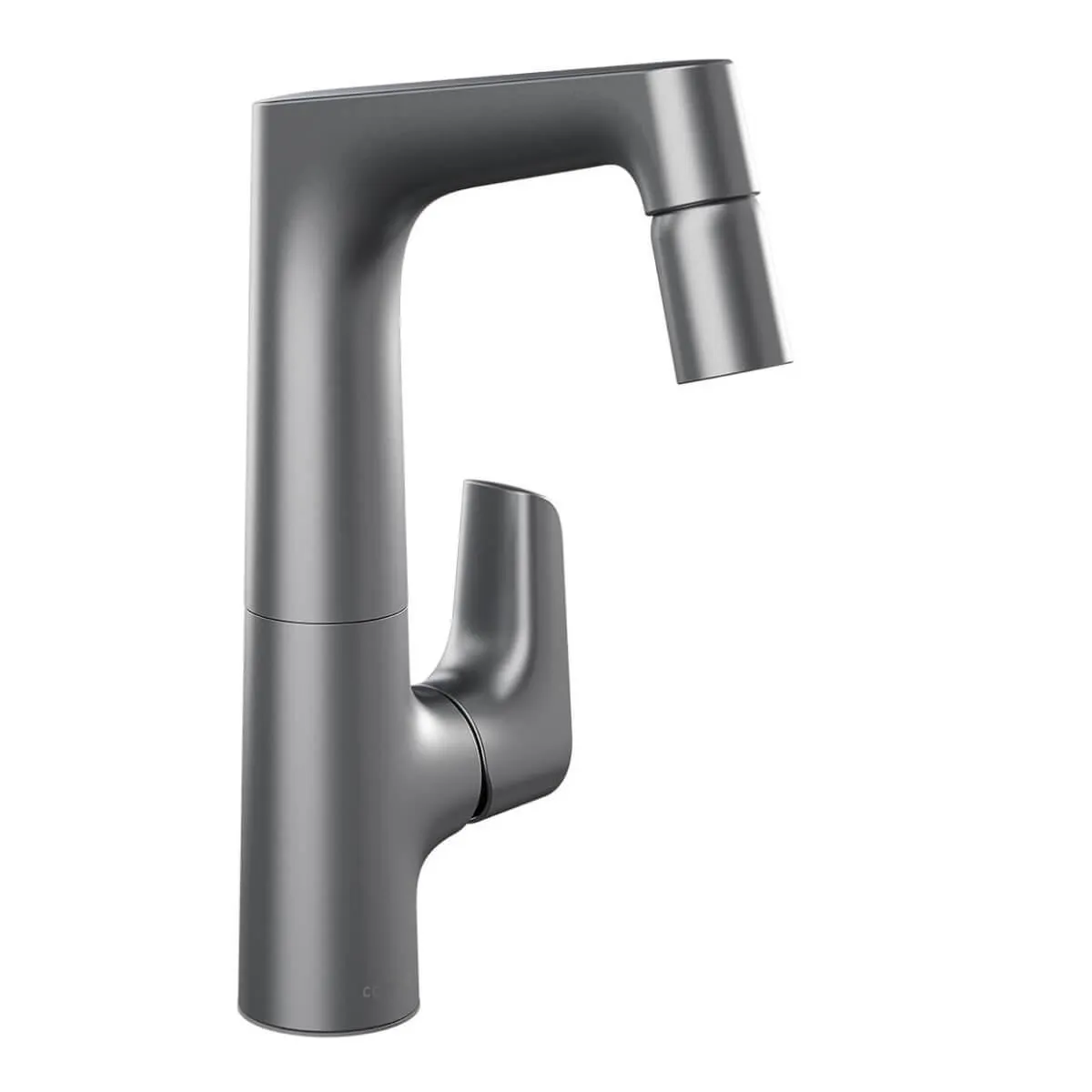 Grifería Ultra Ahorradora Lavaplatos Monocontrol Cascade Titanio Antimicrobiano