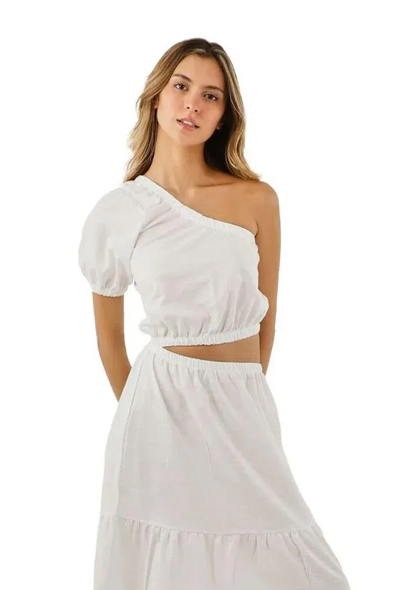 Vestido Largo Blanco para mujer Cala