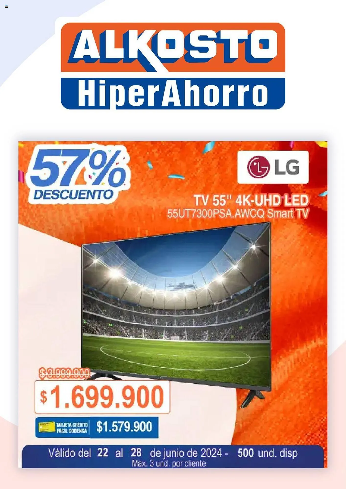 Catalogo de Catálogo Alkosto 22 de junio al 28 de junio 2024 - Pag 1