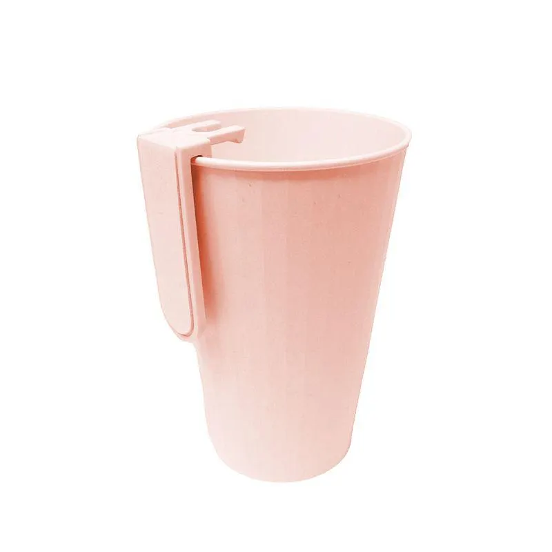 Set porta cepillo de dientes y vaso, Mediano, Rosa