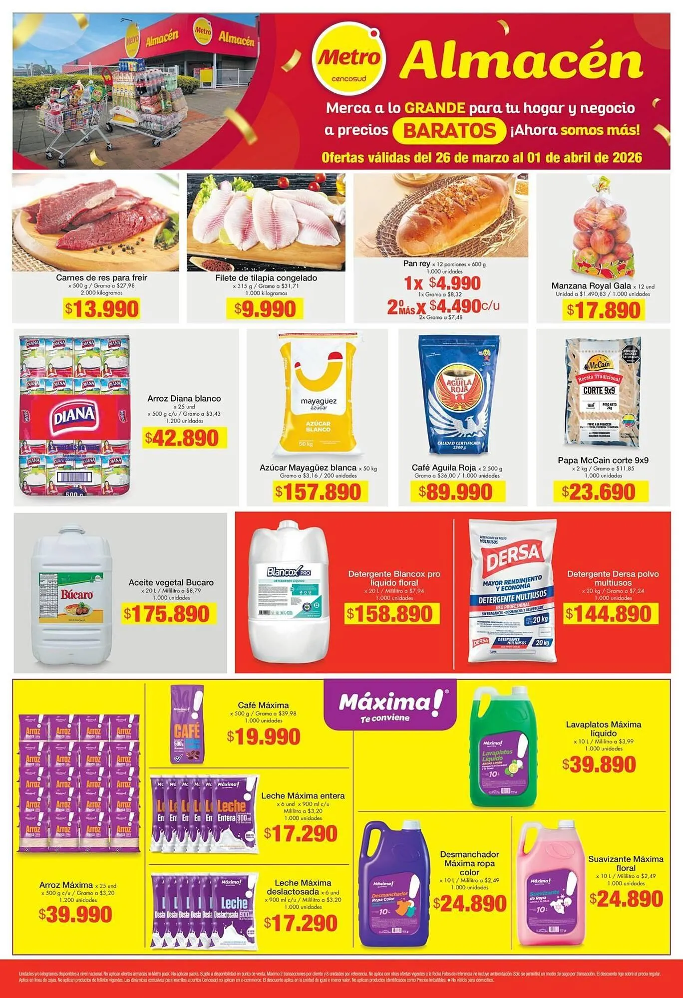 Catalogo de Catálogo Metro 26 de marzo al 1 de abril 2026 - Pag 1