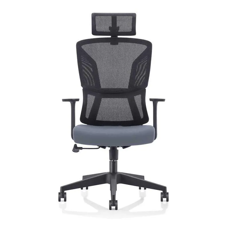 Silla Giratoria Tucson Negro/Gris